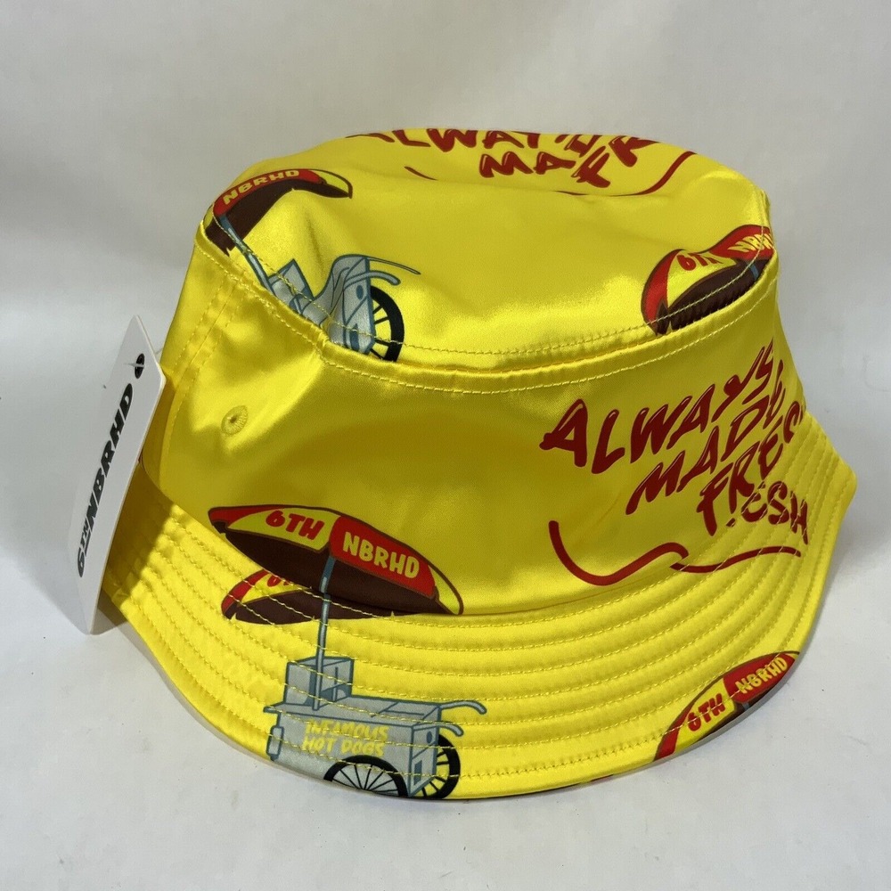 NWT 6TH NBRHD Hat "Made Fresh" Bucket Hat Hot Dog‎ Stand NEW